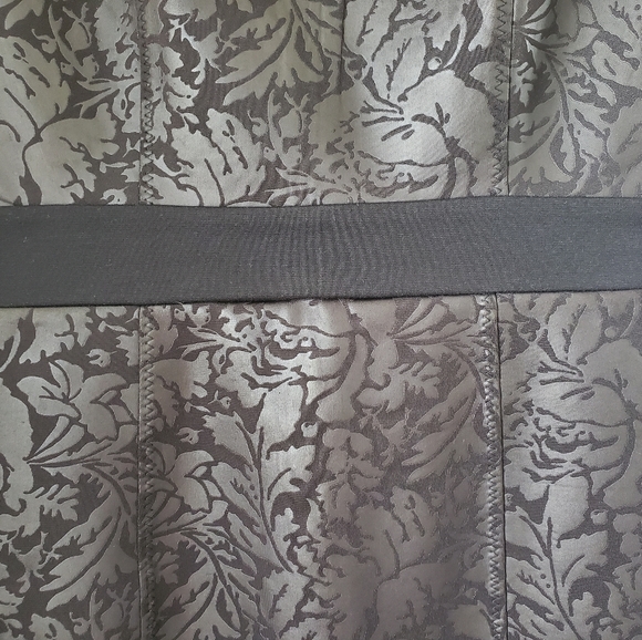 Black Dress with Floral Pattern, Size Small - Picture 4 of 4